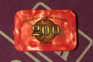 X 1 - PLAQUE 200 ACF / Aviation Club de France - Poker / Casino - Photo 1 sur 4