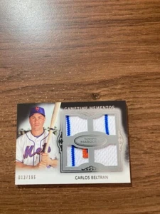 2011 Topps Marquee Gametime Mementos Quad Relics #GMQR45 Carlos Beltran (13/199) - Picture 1 of 1