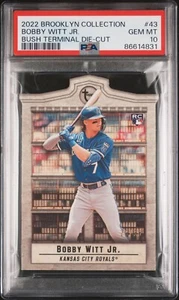 2022 Brooklyn Collection #43 Bobby Witt Rookie (RC) Bush Terminal SP/36 PSA 10 - Foto 1 di 2