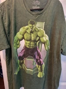 Avengers Age Of Ultron Hulk Green XXL T-shirt - Picture 1 of 3
