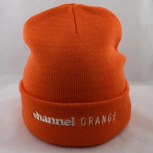 Actual Fact Channel Orange Hip Hop Roll Up Orange Beanie Hat - Picture 1 of 3