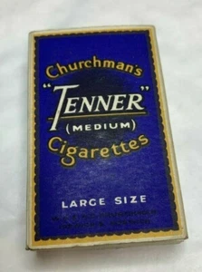 Vintage packet of "Churchman's Tenner Medium Cigarettes" empty tobaconalia - Picture 1 of 4