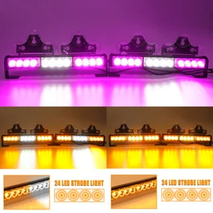 LED Emergency Windshield Strobe Light Bar Traffic Advisor Flash W/Remote Control - Bild 1 von 20
