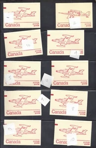 Canada # BOOKLET 74A STUDY GROUP OF PRINT ERRORS 34 DIFFERENT BOOKLETS BS30518 - Bild 1 von 5