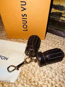 NEW LOUIS VUITTON Limited Edition Brown Tassels Bag Charm Key, SOLD OUT - Picture 1 of 11