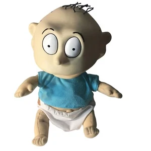 1997 Rugrats Nickelodeon Giggling Tommy Pickles Doll Plush UNTESTED Missing Hair - Picture 1 of 13