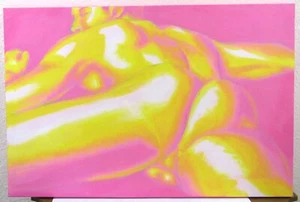 Pintura sobre lienzo Zephyr Salz "Desnudo en Plumeria" - Imagen 1 de 4