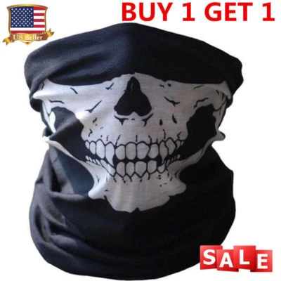 Skull Tubular Mask Bandana Motorcycle Scarf Face Neck Warmer GHOSTS Call of Duty - Image 1 of 4