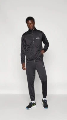 Ellesse Para Hombres Cremallera Poli Chándal Top Chaqueta Joggers Pantalones Gimnasio Cartón Foto 1 de 4