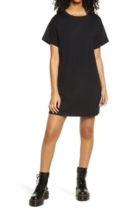 BP Women's Crewneck Short Sleeve T-Shirt Dress Black Size XXS - Picture 1 of 7