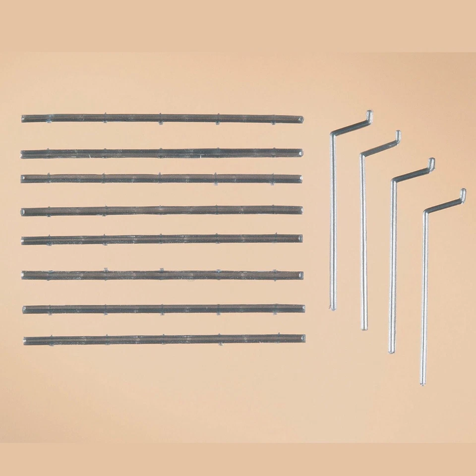 (0,17€/Stück) Dachrinnen und Fallrohre Auhagen 48643, H0 / 1:87 / 1:100 / TT