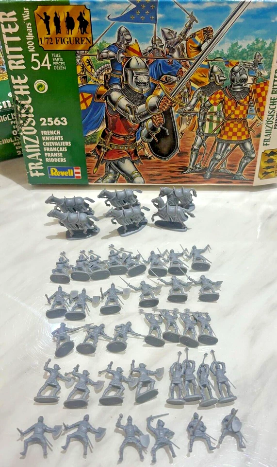 Figuras de plástico Revell 1/72 caballeros franceses caballeros caballeros 2563 como nuevas completas Foto 1 de 1