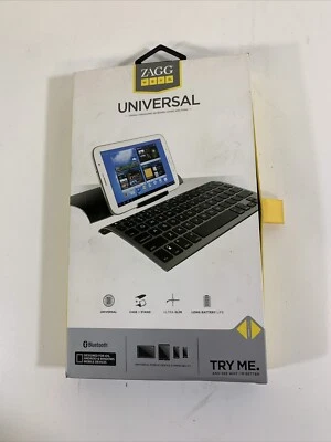 ZAGG keys Folio Case Wireless Bluetooth Keyboard iPad Mini Gray- Blacklit Keys B - Image 1 of 4