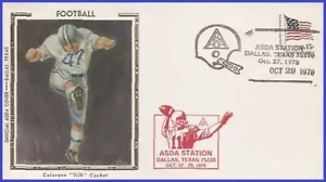 USA4 #EV1000 U/A COLORANO SILK FDC Football ASDA - Picture 1 of 1