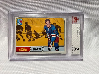 1968-69 TOPPS #73 PHIL GOYETTE Forward New York Rangers * BGS Graded 2 GOOD - Image 1 of 2