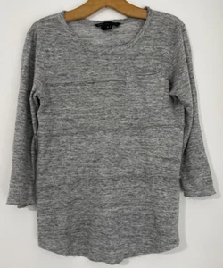Marc By Marc Jacobs Womens Top Grey 100% linen Long Sleeve Stretch Size M Casual - Picture 1 of 9