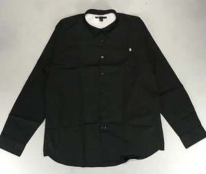 Volcom X Factor Solid Long Sleeve Shirt Black size S,XL. - Picture 1 of 3