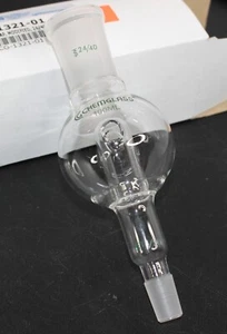 NEW Bump Trap 100mL Rotary Evaporator Modified 24/40 Top Outer 14/20 Lower Inner - Picture 1 of 4