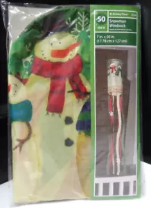 Holiday Time Christmas Snowman Family Windsock Yard Decor -50 in. x 7 in. - Picture 1 of 4