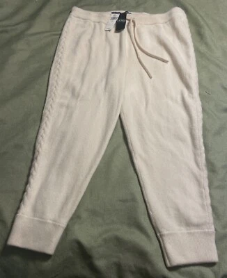NUEVO CON ETIQUETAS "LAUREN" RALPH LAUREN (CACHEMIRA Y LANA) PANTALONES DE SALÓN PARA MUJER 1X dormir $195 Foto 1 de 4