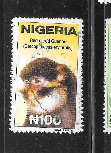 NIGERIA SC#737 GUENON 100 NAIRA USADO ANTIGUO SELLO ÚNICO DEFINITIVO Foto 1 de 1