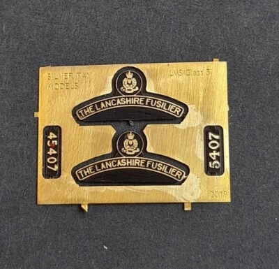 SILVER TAY MODELS 00 Stärke (4 mm) Silber Tay Modelle: LMS schwarz 5 Typenschilder