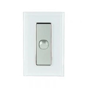 Tesla Crystal Range one gang switch with White Crystal Cover - Picture 1 of 1