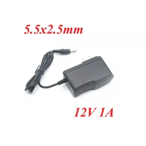 12V 1A Power Supply Adapter AC/DC 5.5 x 2.5mm US Plug 1000mA 50pcs/lot Free ship - Picture 1 of 6