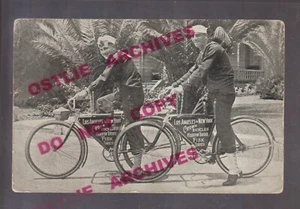 1919 CROSS COUNTRY TRAVELER U.S. Navy Sailor CROWN BICYCLE Fisk Tires LA to NY - Picture 1 of 3