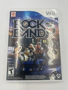 Rock Band 3 (Nintendo Wii, 2010) CIB Completo con Manual - Probado - Imagen 1 de 4