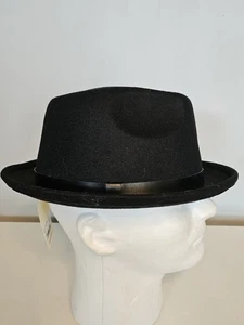 A.n.a A New Approach Fedora in feltro nero da donna taglia unica - Foto 1 di 8