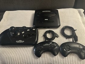 Sega Genesis Model 2 with Two Controllers and Plus Sega Arcade Power Stick