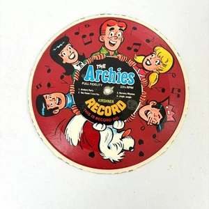 The Archies Cereal Box Cardboard Record 4 Songs Cut Out Kirshner 33 1/3 RPM - Foto 1 di 3