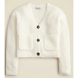 J Crew Crewcuts Girls Cardigan Sweater M White Cream NWT CD092 J.Crew - Picture 1 of 3
