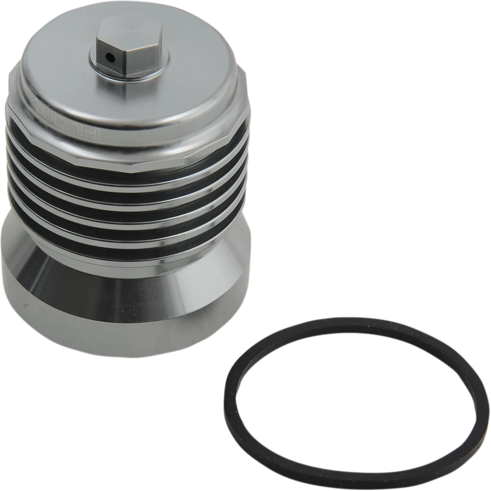 PC RACING Flo "Spin-on" Oil Filter - Gunmetal Gray - Fits Ducati PCS5 - Image 1 of 1