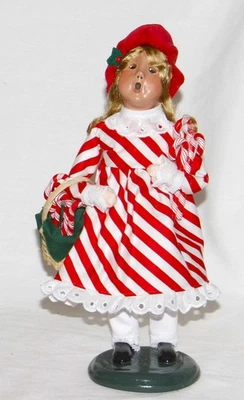 Byers Choice Candy Cane  Girl Caroler - Free Priority Shipping - 2025 - Image 1 of 4