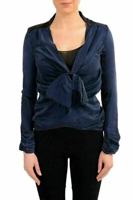Viktor & Rolf Women's 100% Silk Blue Long Sleeve Blouse Top US S IT 40 - Image 1 of 4