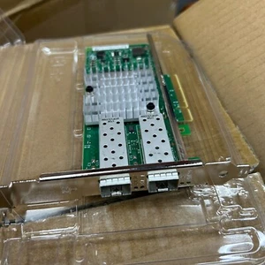 Dell XYT17 0XYT17 X520-DA2 82599ES Dual Port 10GB SFP+ Ethernet Server Adapter - Picture 1 of 3