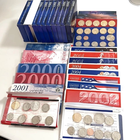 1999-2008 US Mint Uncirculated Set for D&P and 1999-2008 Mint Proof Sets Cover