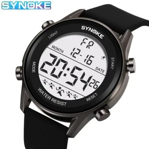 Sport Watch Armbanduhr Herren Digital Fitness Wasserdicht 5ATM SYNOKE - Bild 1 von 6