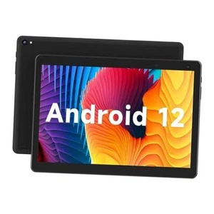 COOPERS Tablet 10 inch Android Tablets, Android 12 Tablet Quad Core Black - Picture 1 of 8