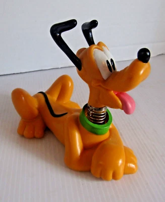 DISNEY APLAUSE 1990'S MICKEY UNLIMITED PLUTO BOBBLE HEAD FIGURE ACENO DE CABEÇA - Imagem 1 de 4