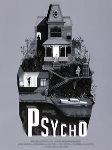 Psycho Alfred Hitchcock - poster 30 x 40 - Foto 1 di 4