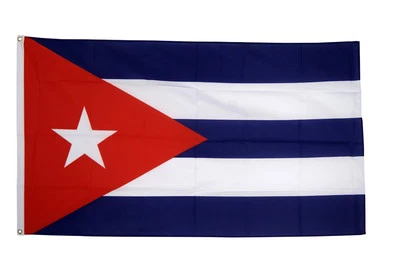 Bandera de Cuba 5 x 3 pies - 100% poliéster - Socialista Marxista Comunista Fidel Castro Foto 1 de 4