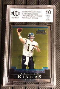 2004 Bowman Chrome Philip Rivers Rookie BCCG 10 - Picture 1 of 2