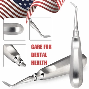 Dental Root Tip Picks Elevators Left Straight Tooth Extracting Instruments - Picture 1 of 5