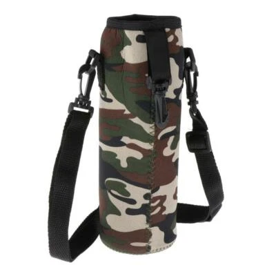Sports Water Bottle Insulator Bag Neoprene Pouch Holder Sleeve Carrier Camo - image 1 of 4