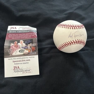 TED SIMMONS HOF CARDINALS SIGNED AUTOGRAPHED AUTHENTIC OML BASEBALL JSA COA - Picture 1 of 3