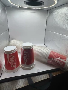 Lot of 50 Rare Vintage Enjoy Coca-Cola Enjoy Coke plastic Cups NOS New Old Stock - Picture 1 of 4