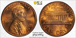PCGS MS67 RD 1975-D Lincoln Memorial Cent Red - Picture 1 of 3
